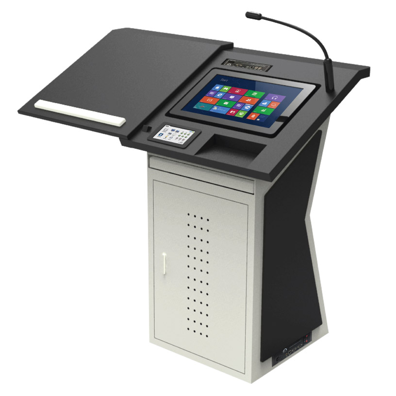 podium with lcd screen manufacturer